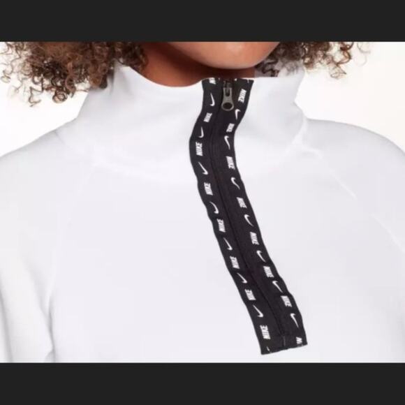 Nike All Time Half Zip Therma Loose Fit White S - Picture 3 of 4